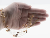 Autumn - Estate Signed 'Honora' Genuine Multi Coloured Freshwater Pearl Spray Necklace (EN051)