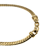After Eight - Vintage Signed 'Nina Ricci' Gold Plated Onyx & Austrian Swarovski Crystal Rhinestone Necklace (VN213)