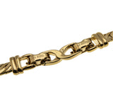 After Eight - Vintage Signed 'Nina Ricci' Gold Plated Onyx & Austrian Swarovski Crystal Rhinestone Necklace (VN213)