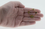 Charming Wreathe - Vintage Victorian Revival Gold Plated Jewelled Wreathe Brooch (VBR286)