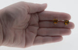 Fiery Embers - Vintage Silver Tone Crystal Screw-back Earrings (VE444)