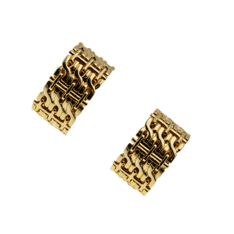 Fantabulous - Vintage Retro Gold Plate Intricate Clip-On Earrings (VE446)