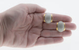 Texture & Style - Vintage Retro Gold Plated Two Tone Clip-On Earrings (VE447)