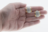 Texture & Style - Vintage Retro Gold Plated Two Tone Clip-On Earrings (VE447)