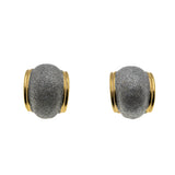 Texture & Style - Vintage Retro Gold Plated Two Tone Clip-On Earrings (VE447)