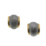 Texture & Style - Vintage Retro Gold Plated Two Tone Clip-On Earrings (VE447)