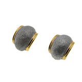 Texture & Style - Vintage Retro Gold Plated Two Tone Clip-On Earrings (VE447)
