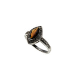 Marquise Sparkler - Vintage Silver Plate Crystal Cluster Ring (VR1013)