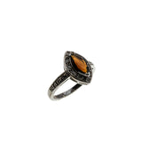 Marquise Sparkler - Vintage Silver Plate Crystal Cluster Ring (VR1013)