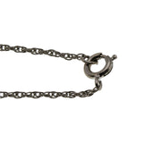 Alaskan Nights - Vintage Sterling Silver Natural Black Alaskan Diamond Filigree Necklace (VN216)