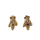 Dazzling Marquises - Vintage Gold Plated Austrian Swarovski Aurora Borealis Crystal Rhinestone Clip-On Earrings (VE452)