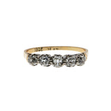 Exquisite - Edwardian English 18K Gold Platinum Natural 'Old Mine Cut' Diamond Ring (EDR082)