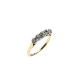 Exquisite - Edwardian English 18K Gold Platinum Natural 'Old Mine Cut' Diamond Ring (EDR082)