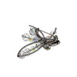 Dazzling Blossom - Vintage Rhodium Plated Aurora Borealis Crystal Flower Brooch (VBR292)