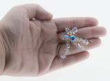 Dazzling Blossom - Vintage Rhodium Plated Aurora Borealis Crystal Flower Brooch (VBR292)