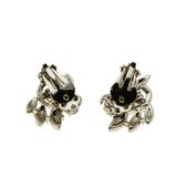 Colour Cascade - Vintage Gold Plate Austrian Swarovski Aurora Borealis Crystal Rhinestone Clip-On Earrings  (VE463)