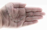 Sleek & Versatile - Vintage Silver Tone Fancy Link Chain Necklace (VN221)