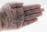 Sleek & Versatile - Vintage Silver Tone Fancy Link Chain Necklace (VN221)