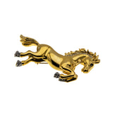 Bucking Stallion - Vintage Signed 'BUTLER' Gold Plated Austrian Swarovski Crystal Rhinestone Horse Brooch (VBR294)