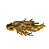 Elegance & Sophistication- Vintage Signed 'MONET' Gold Plated Feather Tail Brooch (VBR296)
