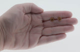 Petite Roses - Vintage 14K Gold Rose Flower Stud Earrings (VE462)