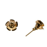Petite Roses - Vintage 14K Gold Rose Flower Stud Earrings (VE462)
