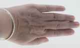 Silvery Adornment - Vintage Mexican Sterling Silver Engraved Floral Bangle Bracelet (VB123)