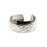Cuff Me - Vintage Signed 'Smith & Bond' Sterling Silver Engraved Cuff Bracelet (VB125)