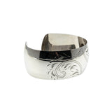 Cuff Me - Vintage Signed 'Smith & Bond' Sterling Silver Engraved Cuff Bracelet (VB125)