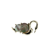 Swan Lake - Vintage Gold Plated Genuine Mother Of Pearl Swan Brooch (VBR301)