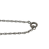 Sleek & Versatile - Vintage Sterling Silver Signed 'TITAN' Natural Black Alaskan Diamond Necklace (VN223)