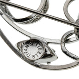 Alaskan Flower - Vintage Signed 'TITAN' Sterling Silver Black Alaskan Diamond Flower Brooch (VBR304)