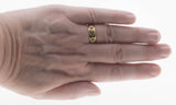 Starstruck - Vintage 14K Gold Star-Set Natural Emerald Gypsy Ring (VR1015)