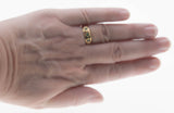 Starstruck - Vintage 14K Gold Star-Set Natural Emerald Gypsy Ring (VR1015)
