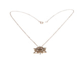 Let It Snow, Let It Snow, Let It Snow ! - Vintage 10K Rose Gold Natural Diamond Snowflake Pendant (VP247)