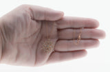 Let It Snow, Let It Snow, Let It Snow ! - Vintage 10K Rose Gold Natural Diamond Snowflake Pendant (VP247)