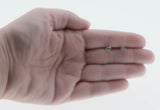 Water Drops - Vintage 10K Gold Natural Aquamarine Stud Earrings (VE473)