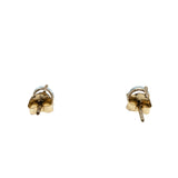Water Drops - Vintage 10K Gold Natural Aquamarine Stud Earrings (VE473)