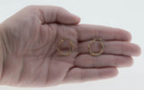 Two Tone Must Haves - Vintage 10K Yellow & White Gold Creole Hoop Earrings (VE475)