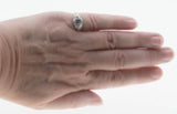 Edwardian Inspiration - Estate Rhodium Plate Over Sterling Silver Cubic Zirconia Engraved Ring (ER380)