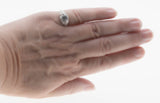 Edwardian Inspiration - Estate Rhodium Plate Over Sterling Silver Cubic Zirconia Engraved Ring (ER380)
