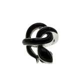The Black Adder - Estate Sterling Silver Genuine Black Onyx Snake Ring (ER383)