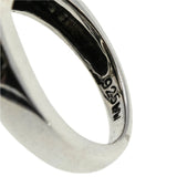The Black Adder - Estate Sterling Silver Genuine Black Onyx Snake Ring (ER383)