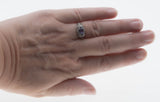 Ocean Tide - Estate Sterling Silver Lab Created Alexandrite & Seed Pearl Ring (ER390)