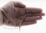 Here Comes The Sun - Estate Palladium Over Sterling Silver Crystal Necklace (EN053)