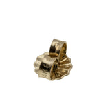 Night Sky - Vintage 10K Gold Natural Sapphire & Diamond Stud Earrings (VE477)