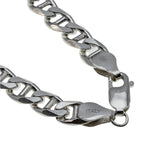 Nautical Adornment - Estate Italian Sterling Silver Mariner Link Chain Necklace (EN055)