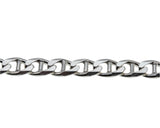 Nautical Adornment - Estate Italian Sterling Silver Mariner Link Bracelet (EB035)