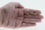 Colour Your World  - Vintage Signed 'BUTLER' Gold Plated Multi-Colour Austrian Swarovski Crystal Rhinestone Clip-On Earrings (VE479)