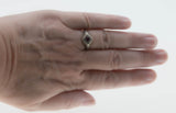 A Touch Of Crimson - Estate Sterling Silver Natural Ruby Filigree Ring (ER400)
